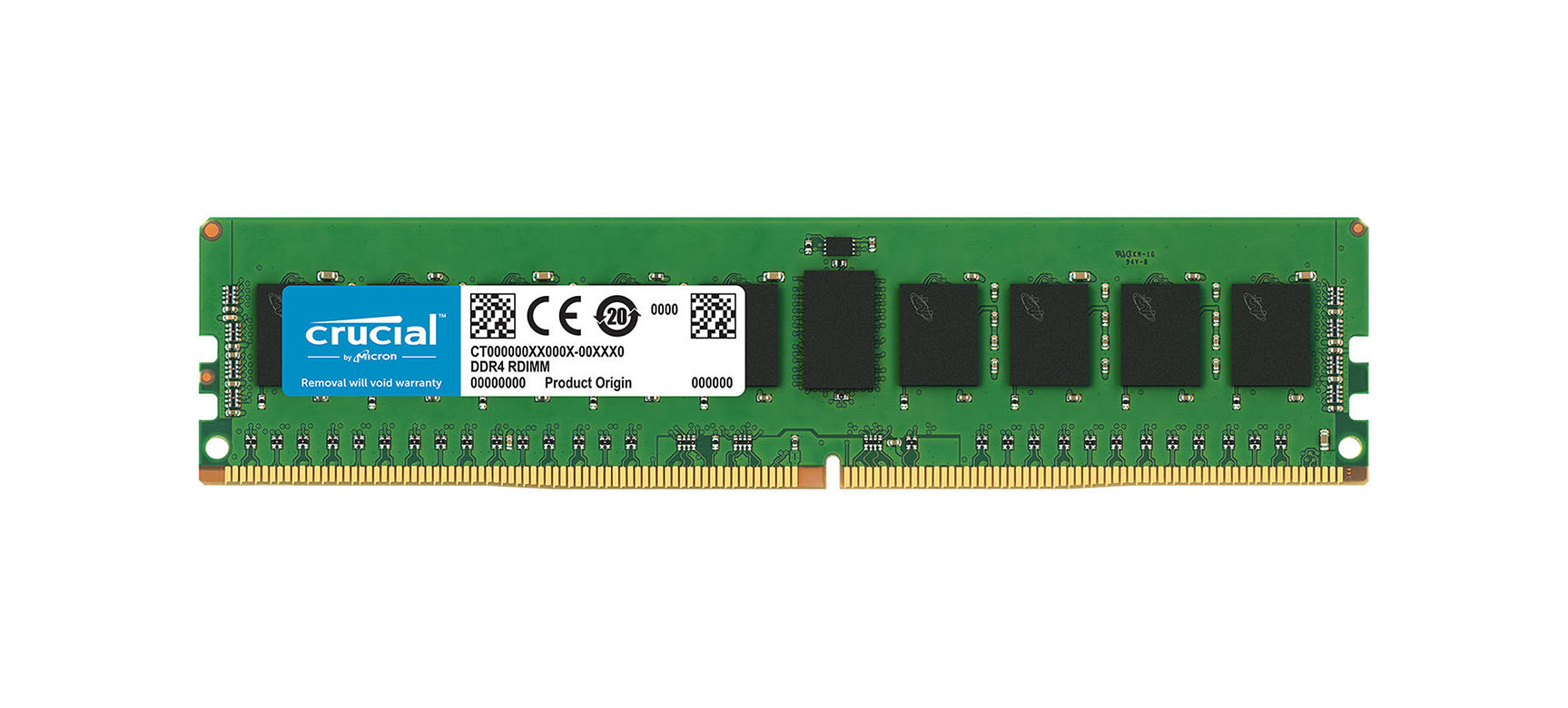 Crucial CT7743639 16GB DDR4-2133MHz PC4-17000 ECC Registered CL15 288-Pin DIMM Dual Rank Very Low Profile (VLP) Memory Module Upgrade for HP - Compaq ProLiant BL660c Gen9